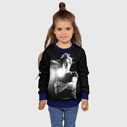 Свитшот детский Земфира на сцене, цвет: 3D-синий — фото 2