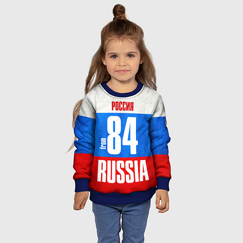Детский свитшот Russia: from 84 / 3D-Синий – фото 4