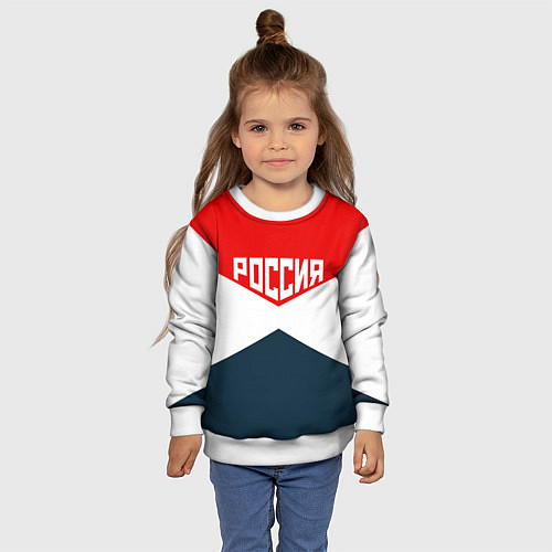 Детский свитшот Форма России / 3D-Белый – фото 4