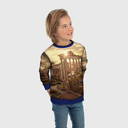 Свитшот детский Римское солнце, цвет: 3D-синий — фото 2