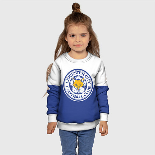 Детский свитшот Leicester City FC / 3D-Белый – фото 4