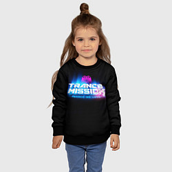 Свитшот детский Trancemission: Trance we love, цвет: 3D-черный — фото 2
