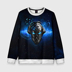 Свитшот детский Pirate Station: Blue Space, цвет: 3D-белый