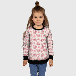 Свитшот детский Fashion sweet flower, цвет: 3D-черный — фото 2