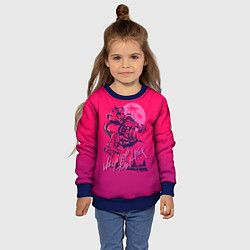 Свитшот детский We grab pizza later, цвет: 3D-синий — фото 2
