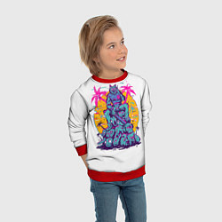 Свитшот детский Hotline Miami: Throne, цвет: 3D-красный — фото 2