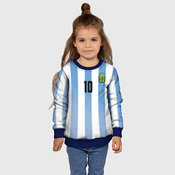 Свитшот детский Месси - сборная Аргентины, цвет: 3D-синий — фото 2