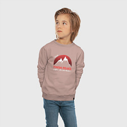 Свитшот хлопковый детский Twin Peaks: Pie & Murder, цвет: пыльно-розовый — фото 2