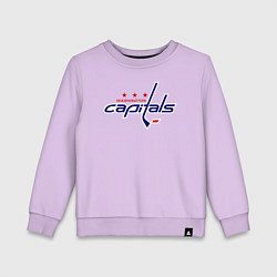 Свитшот хлопковый детский Washington Capitals, цвет: лаванда