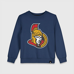 Свитшот хлопковый детский Ottawa Senators, цвет: тёмно-синий