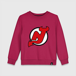 Свитшот хлопковый детский New Jersey Devils, цвет: маджента