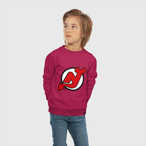 Детский свитшот New Jersey Devils / Маджента – фото 4