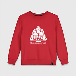 Свитшот хлопковый детский UAC, цвет: красный