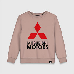 Свитшот хлопковый детский Mitsubishi, цвет: пыльно-розовый