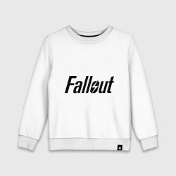 Свитшот хлопковый детский Fallout, цвет: белый