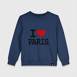 Детский свитшот I love Paris