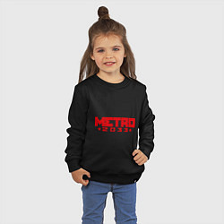 Свитшот хлопковый детский Metro 2033, цвет: черный — фото 2