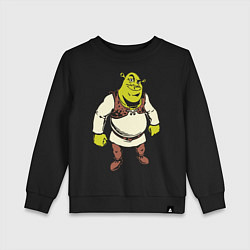 Свитшот хлопковый детский Shrek 3, цвет: черный