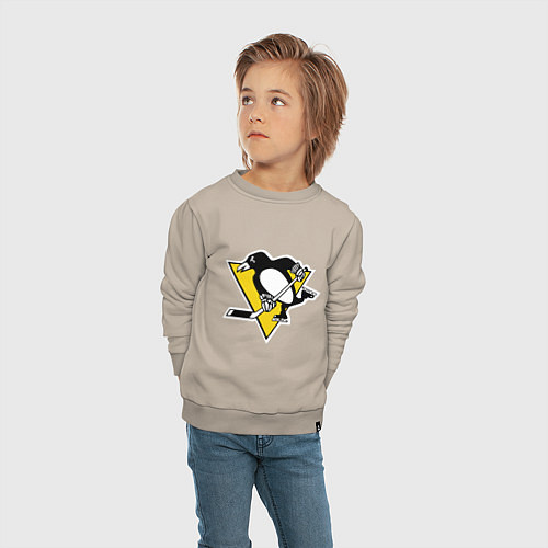 Детский свитшот Pittsburgh Penguins / Миндальный – фото 4