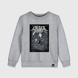 Свитшот хлопковый детский Chelsea Grin: Grim Reaper, цвет: меланж