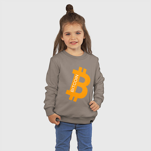 Детский свитшот Bitcoin Boss / Утренний латте – фото 3