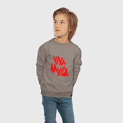 Свитшот хлопковый детский Viva La Vida, цвет: утренний латте — фото 2