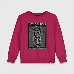 Свитшот хлопковый детский Joy Division: Unknown Pleasures, цвет: маджента