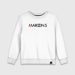 Свитшот хлопковый детский Maroon 5, цвет: белый