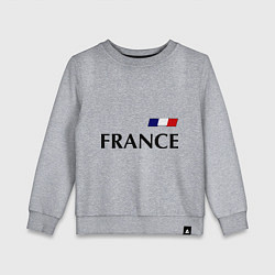 Свитшот хлопковый детский Сборная Франции: 8 номер, цвет: меланж