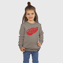 Свитшот хлопковый детский Detroit Red Wings: Pavel Datsyuk, цвет: утренний латте — фото 2