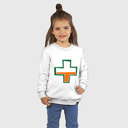 Свитшот хлопковый детский TF2 Health, цвет: белый — фото 2