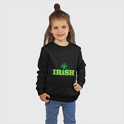 Свитшот хлопковый детский Ирландия, цвет: черный — фото 2