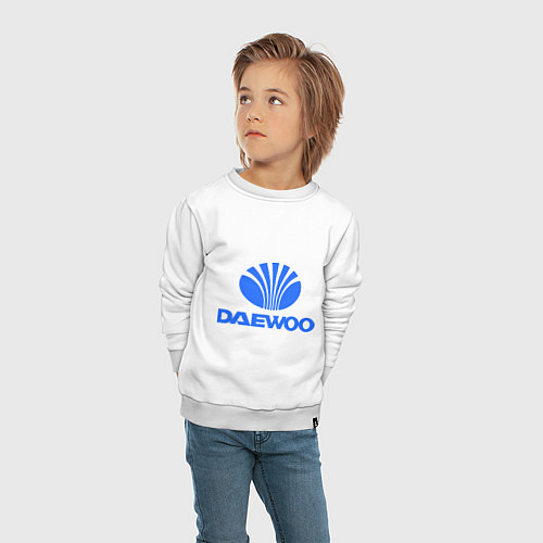 Детский свитшот Logo daewoo / Белый – фото 4