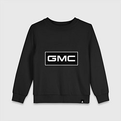 Свитшот хлопковый детский GMC logo, цвет: черный