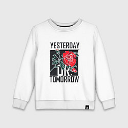 Детский свитшот Yesterday or Tomorrow