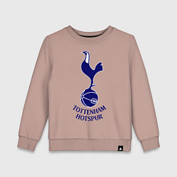 Свитшот хлопковый детский Tottenham FC, цвет: пыльно-розовый