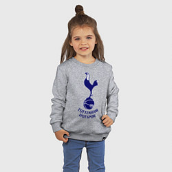 Свитшот хлопковый детский Tottenham FC, цвет: меланж — фото 2