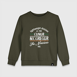Детский свитшот Conor McGregor est. 1988