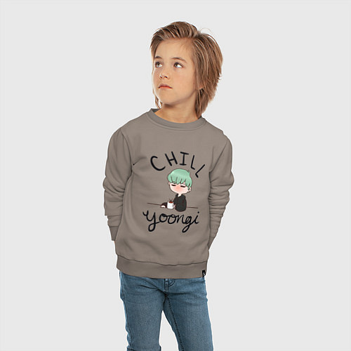 Детский свитшот Chill Yoongi / Утренний латте – фото 4