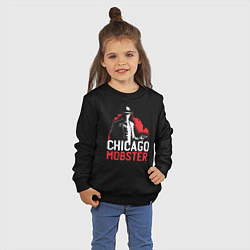 Свитшот хлопковый детский Chicago Mobster, цвет: черный — фото 2