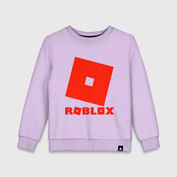 Свитшот хлопковый детский Roblox Logo, цвет: лаванда