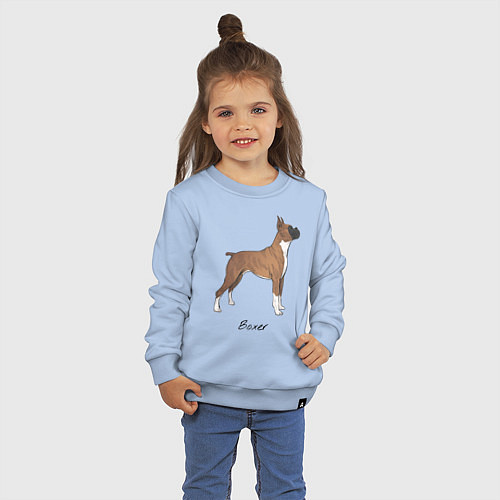 Детский свитшот Немецкий Боксер / Мягкое небо – фото 3