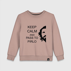 Детский свитшот Keep Calm & Pass To Pirlo