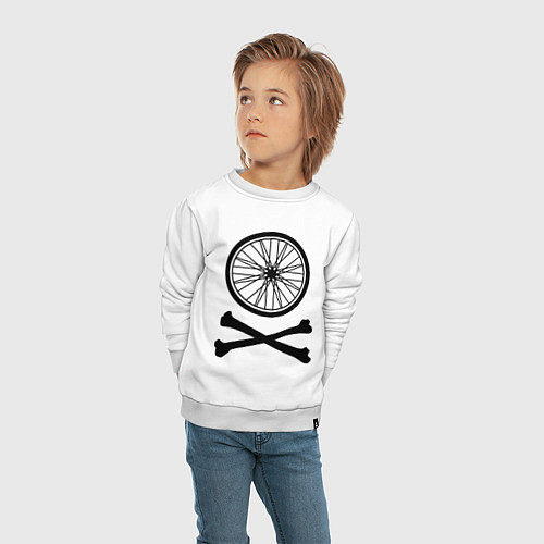 Детский свитшот Bicycle / Белый – фото 4