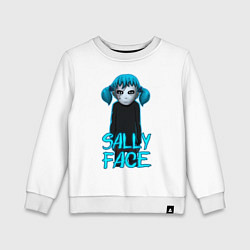 Свитшот хлопковый детский Sally Face, цвет: белый