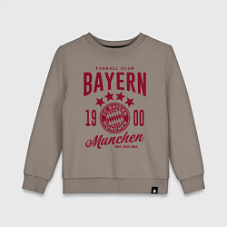 Свитшот хлопковый детский Bayern Munchen 1900, цвет: утренний латте