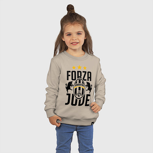 Детский свитшот Forza Juve / Миндальный – фото 3