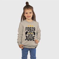Свитшот хлопковый детский Forza Juve, цвет: миндальный — фото 2