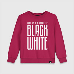 Свитшот хлопковый детский Juventus: Black & White, цвет: маджента