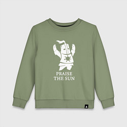Свитшот хлопковый детский Praise the Sun, цвет: авокадо